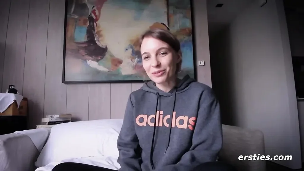 Ersties - Zoom meeting escalates into wet lesbian sex date