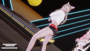 [MMD] GIRL CRUSH - Oppa, Do you Trust Me Sexy Kpop Dance Ahri Seraphine 4K Leauge Of Legends Hentai