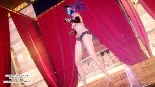[MMD] Loona - PTT (Paint The Town) Sexy Kpop Dance Ahri Akali Seraphine League of Legends KDA
