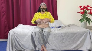 Beautiful Punjabi Fucking Pussy With a Large Dildo